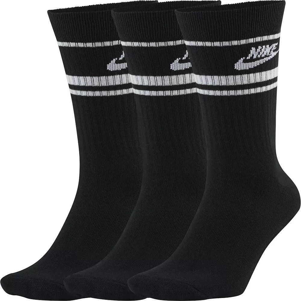 Men's Nike Everyday Essential 3-pack Striped Crew Socks 4 Men's Nike Everyday Essential 3-pack Striped Crew Socks - Image 2