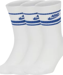 Men's Nike Everyday Essential 3-pack Striped Crew Socks 12 Men's Nike Everyday Essential 3-pack Striped Crew Socks -Casual Outfits For Men Elegant store 3708366 White Royal