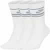 Men's Nike Everyday Essential 3-pack Striped Crew Socks -Casual Outfits For Men Elegant store 3708366 White Wolf Gray