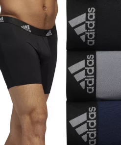 Men's adidas 3-pack Performance Boxer Briefs 15 Men's adidas 3-pack Performance Boxer Briefs -Casual Outfits For Men Elegant store 3746727 Gray Black Blue