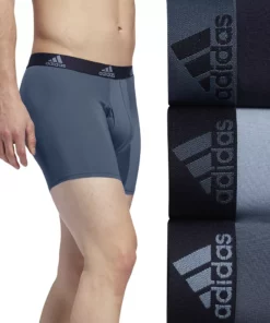 Men's adidas 3-pack Performance Boxer Briefs 21 Men's adidas 3-pack Performance Boxer Briefs -Casual Outfits For Men Elegant store 3746727 Legacy Blue
