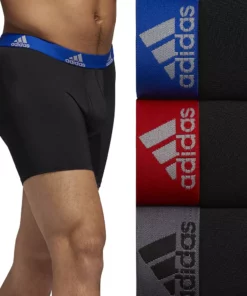 Men's adidas 3-pack Performance Boxer Briefs 20 Men's adidas 3-pack Performance Boxer Briefs -Casual Outfits For Men Elegant store 3746727 Red Gray Blue