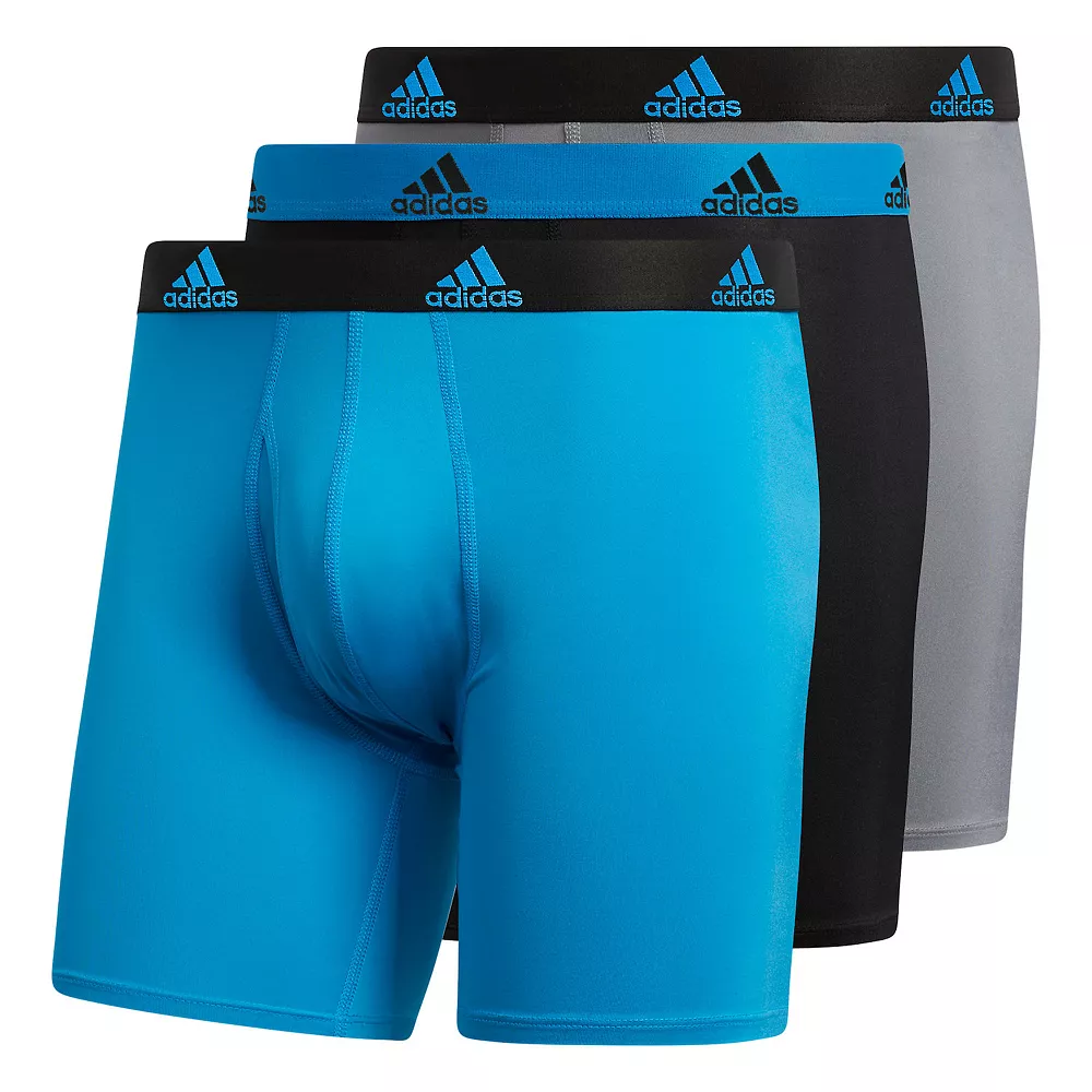 Men's adidas 3-pack Performance Boxer Briefs 3 Men's adidas 3-pack Performance Boxer Briefs