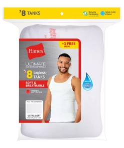 Men's Hanes Ultimate® 7-pack +1 Bonus ComfortSoft Tanks 7 Men's Hanes Ultimate® 7-pack +1 Bonus ComfortSoft Tanks -Casual Outfits For Men Elegant store 3750524 ALT2