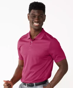 Men's Tek Gear® Slim-Fit Golf Polo -Casual Outfits For Men Elegant store 3770043 Berry Amazing