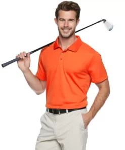 Men's Tek Gear® Classic-Fit Golf Polo 21 Men's Tek Gear® Classic-Fit Golf Polo -Casual Outfits For Men Elegant store 3770046 Forever Orange