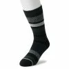 Men's Heat Holders LITE Thermal Striped Crew Socks -Casual Outfits For Men Elegant store 3772327 Black Stripe
