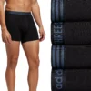 Men's adidas 4-Pack Core Stretch Cotton Boxer Briefs -Casual Outfits For Men Elegant store 3800444 Black Onix Gray
