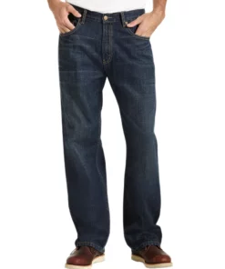 Men's Levi's® 569™ Loose Straight Fit Jeans 16 Men's Levi's® 569™ Loose Straight Fit Jeans -Casual Outfits For Men Elegant store 381312 Dark Chipped