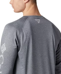 Men's Columbia PFG Terminal Tackle™ Heather Long Sleeve Shirt -Casual Outfits For Men Elegant store 3843032 ALT3