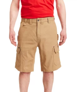 Men's Smith's Workwear 11-inch Relaxed-Fit Stretch Duck Canvas Cargo Shorts 15 Men's Smith's Workwear 11-inch Relaxed-Fit Stretch Duck Canvas Cargo Shorts -Casual Outfits For Men Elegant store 3886920 Khaki