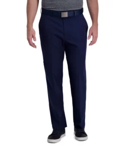 Men's Haggar® Cool Right® Performance Flex Classic-Fit Flat-Front Pants 18 Men's Haggar® Cool Right® Performance Flex Classic-Fit Flat-Front Pants -Casual Outfits For Men Elegant store 3930126 Midnight