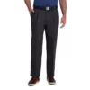 Men's Haggar® Cool Right® Performance Flex Classic-Fit Pleated Pants -Casual Outfits For Men Elegant store 3930136 Dark Gray Heather