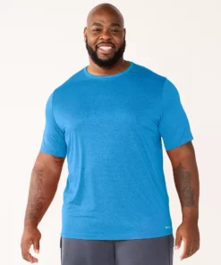 Big & Tall Tek Gear® Dry Tek Tee -Casual Outfits For Men Elegant store 3933692 Aussie Blue