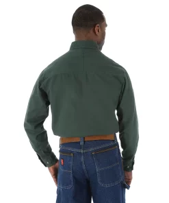Men's Wrangler RIGGS Workwear Twill Button-Down Shirt -Casual Outfits For Men Elegant store 3973843 ALT