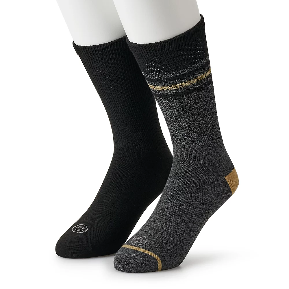 Men's Doctor's Choice 2-pack Diabetic Non-Cushioned Crew Socks 3 Men's Doctor's Choice 2-pack Diabetic Non-Cushioned Crew Socks