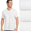 Men's Jockey® 3-pack Stretch V-Neck Tees 1 Men's Jockey® 3-pack Stretch V-Neck Tees -Casual Outfits For Men Elegant store 4226758 White