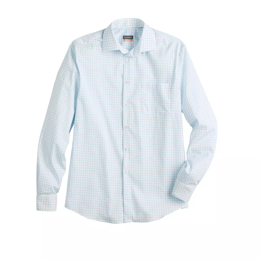 Men's Van Heusen Regular-Fit Stain Shield Spread-Collar Dress Shirt 13 Men's Van Heusen Regular-Fit Stain Shield Spread-Collar Dress Shirt - Image 11