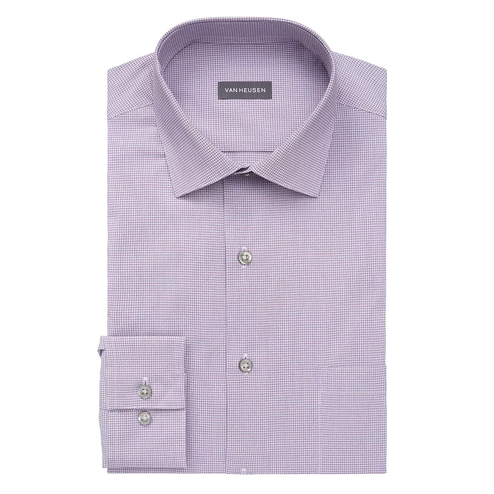 Men's Van Heusen Regular-Fit Stain Shield Spread-Collar Dress Shirt 12 Men's Van Heusen Regular-Fit Stain Shield Spread-Collar Dress Shirt - Image 10