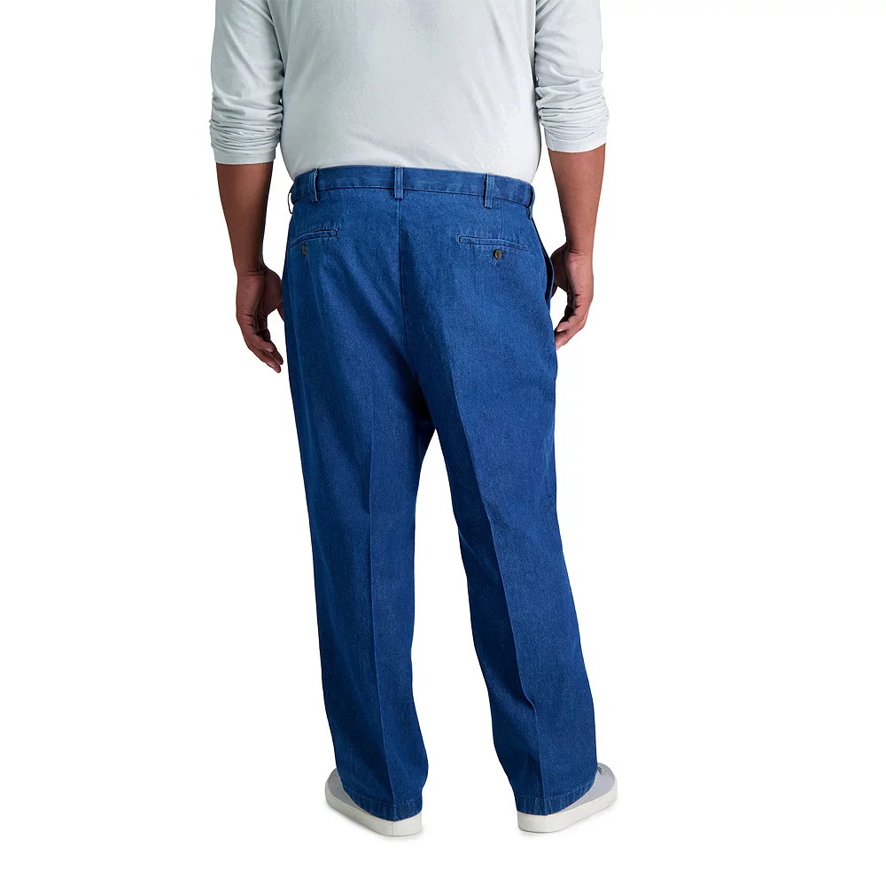 Big & Tall Haggar® Work to Weekend® Flat-Front Denim Pants 4 Big & Tall Haggar® Work to Weekend® Flat-Front Denim Pants - Image 2