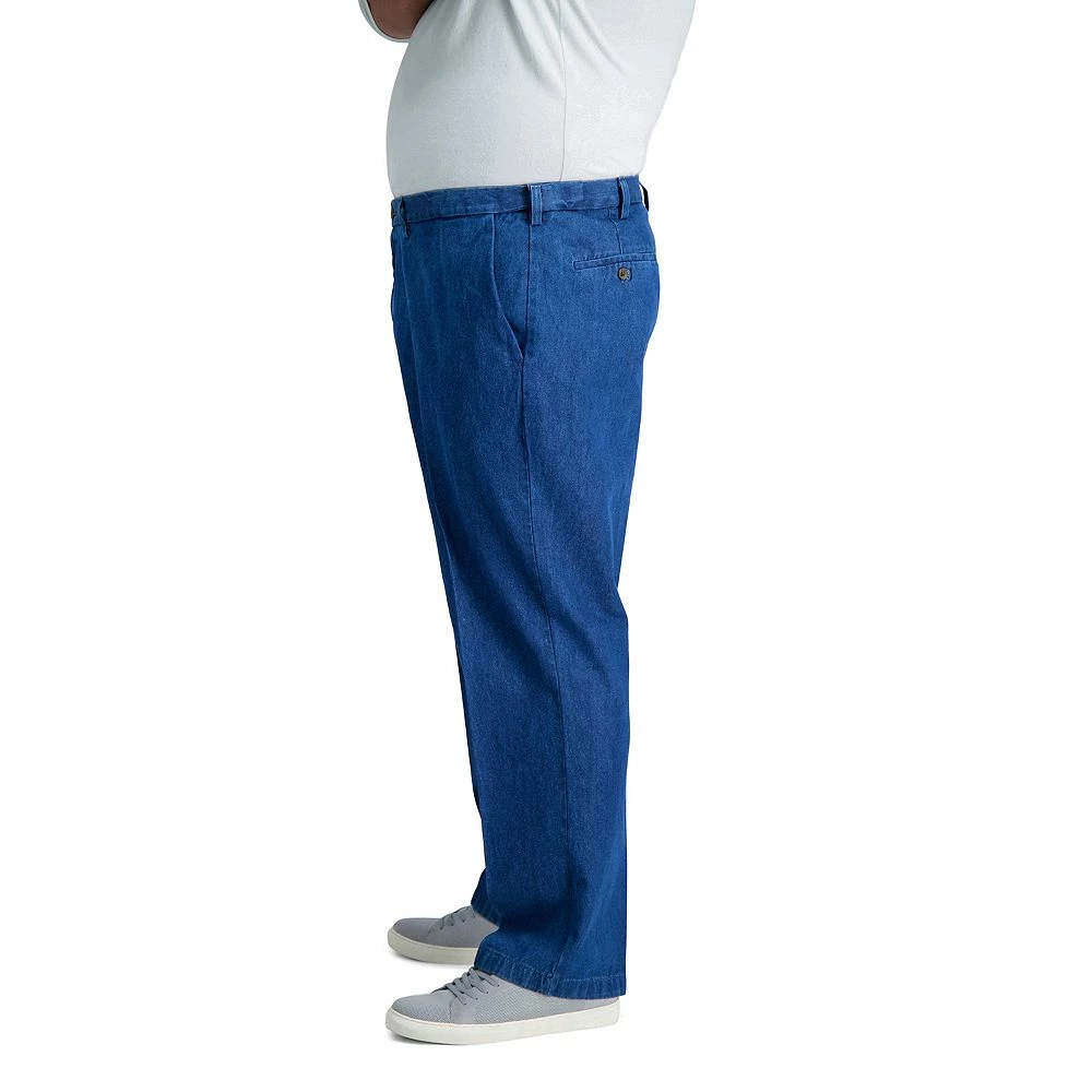 Big & Tall Haggar® Work to Weekend® Flat-Front Denim Pants 5 Big & Tall Haggar® Work to Weekend® Flat-Front Denim Pants - Image 3