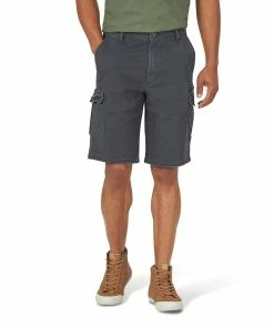 Men's Wrangler Twill Cargo Shorts -Casual Outfits For Men Elegant store 4278283 Caviar