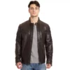 Men's Excelled Lamb Leather Moto Jacket -Casual Outfits For Men Elegant store 4341021