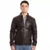 Men's Excelled Lamb Leather Moto Jacket -Casual Outfits For Men Elegant store 4341023