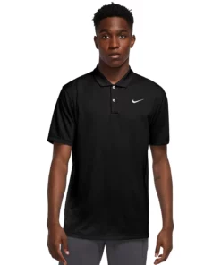Men's Nike Dri-FIT Golf Polo -Casual Outfits For Men Elegant store 4349834 Black