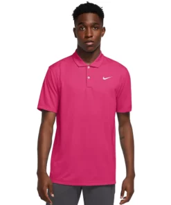 Men's Nike Dri-FIT Golf Polo -Casual Outfits For Men Elegant store 4349834 Vivid Pink