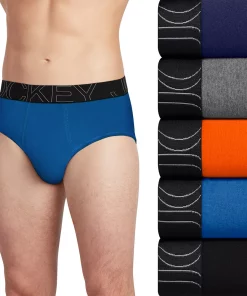 Men's Jockey® 5-pack ActiveBlend® Briefs -Casual Outfits For Men Elegant store 4356846 Pebble Heather Multi