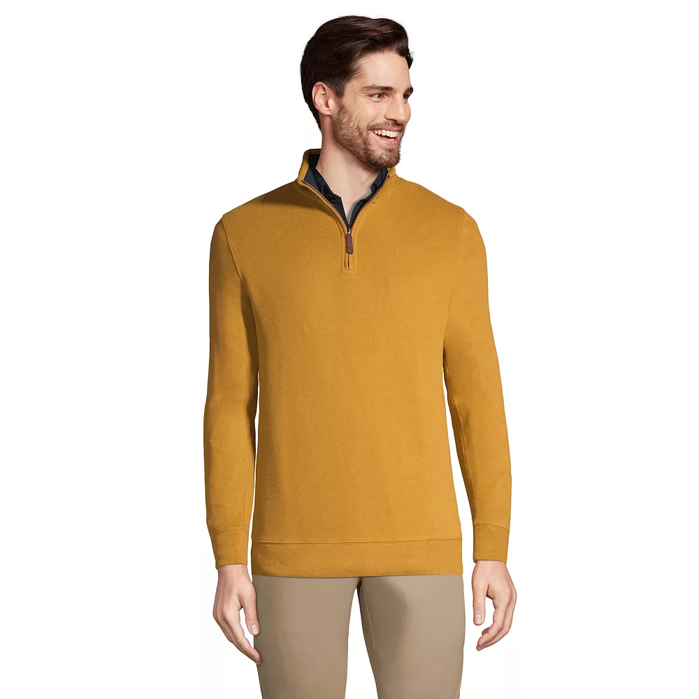 Men's Lands' End Bedford Regular-Fit Ribbed Quarter-Zip Pullover Sweater 7 Men's Lands' End Bedford Regular-Fit Ribbed Quarter-Zip Pullover Sweater - Image 5