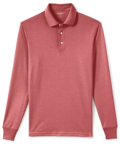 Men's Lands' End Soft Supima Polo 18 Men's Lands' End Soft Supima Polo -Casual Outfits For Men Elegant store 4423098 Nautical Red