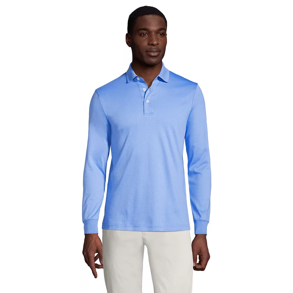 Men's Lands' End Soft Supima Polo 3 Men's Lands' End Soft Supima Polo