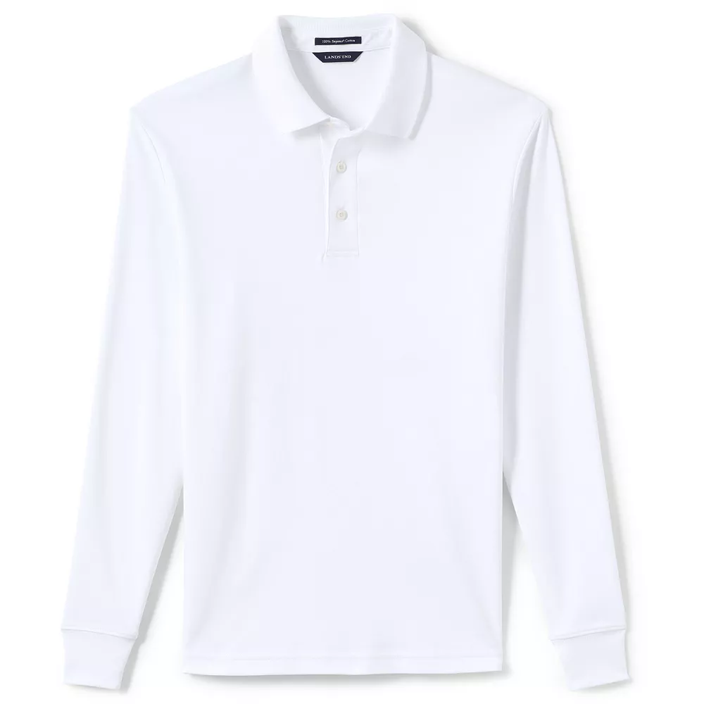 Men's Lands' End Soft Supima Polo 10 Men's Lands' End Soft Supima Polo - Image 8