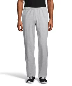 Men's Hanes® ComfortSoft Jersey Pocket Pajama Pants -Casual Outfits For Men Elegant store 4462842 Light Steel