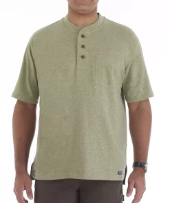 Men's Smith's Workwear Henley 15 Men's Smith's Workwear Henley -Casual Outfits For Men Elegant store 4483285 Sage Heather