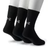 Men's Under Armour 3-pack Crew Training Socks -Casual Outfits For Men Elegant store 4497730 Black