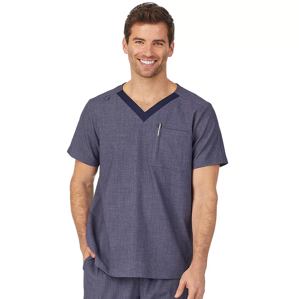 Men's Cuddl Duds® Scrubs Classic V-Neck Top With Pockets 3 Men's Cuddl Duds® Scrubs Classic V-Neck Top With Pockets