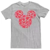 Men's Disney Mickey & Friends Valentine's Day Mickey Heart Fill Tee -Casual Outfits For Men Elegant store 4515473 Athletic Heather