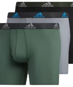 Men's adidas Performance 3-Pack Long Boxer Briefs 19 Men's adidas Performance 3-Pack Long Boxer Briefs -Casual Outfits For Men Elegant store 4517771 ALT
