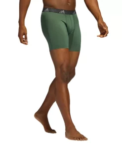 Men's adidas Performance 3-Pack Long Boxer Briefs 22 Men's adidas Performance 3-Pack Long Boxer Briefs -Casual Outfits For Men Elegant store 4517771 ALT4