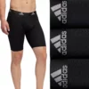 Men's adidas Performance 3-Pack Long Boxer Briefs 2 Men's adidas Performance 3-Pack Long Boxer Briefs -Casual Outfits For Men Elegant store 4517771 Black
