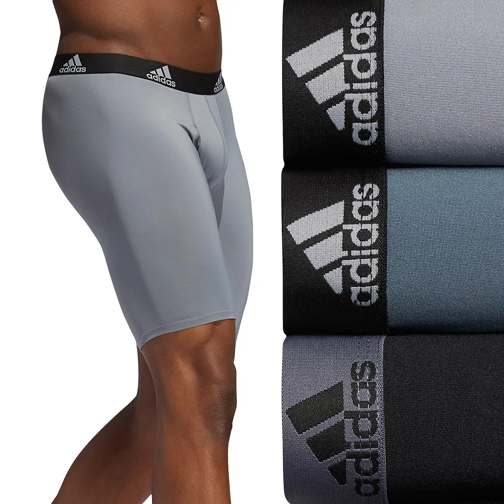 Men's adidas Performance 3-Pack Long Boxer Briefs 8 Men's adidas Performance 3-Pack Long Boxer Briefs - Image 6