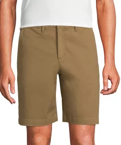 Men's Lands' End Traditional-Fit Comfort-First 9-inch Knockabout Chino Shorts 21 Men's Lands' End Traditional-Fit Comfort-First 9-inch Knockabout Chino Shorts -Casual Outfits For Men Elegant store 4546009 Dark Olive