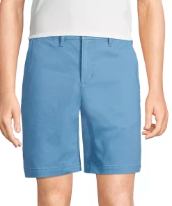 Men's Lands' End Traditional-Fit Comfort-First 9-inch Knockabout Chino Shorts 22 Men's Lands' End Traditional-Fit Comfort-First 9-inch Knockabout Chino Shorts -Casual Outfits For Men Elegant store 4546009 Muted Blue