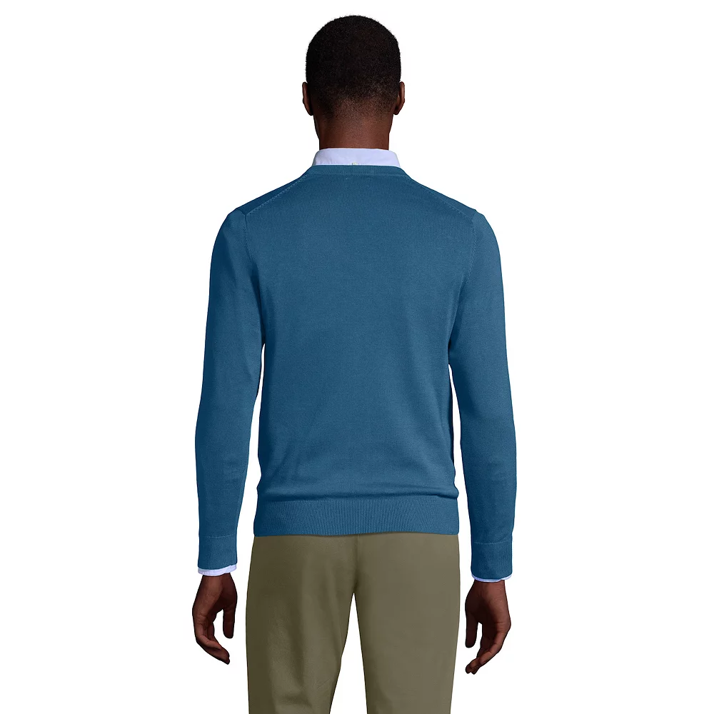 Big & Tall Lands' End Fine-Gauge Supima Cotton Crewneck Sweater 7 Big & Tall Lands' End Fine-Gauge Supima Cotton Crewneck Sweater - Image 5