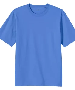 Men's Lands' End Super-T Short Sleeve T-Shirt -Casual Outfits For Men Elegant store 4553953 Chicory Blue