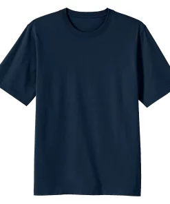 Men's Lands' End Super-T Short Sleeve T-Shirt -Casual Outfits For Men Elegant store 4553953 Radiant Navy
