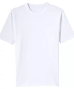 Men's Lands' End Super-T Short Sleeve T-Shirt -Casual Outfits For Men Elegant store 4553953 White